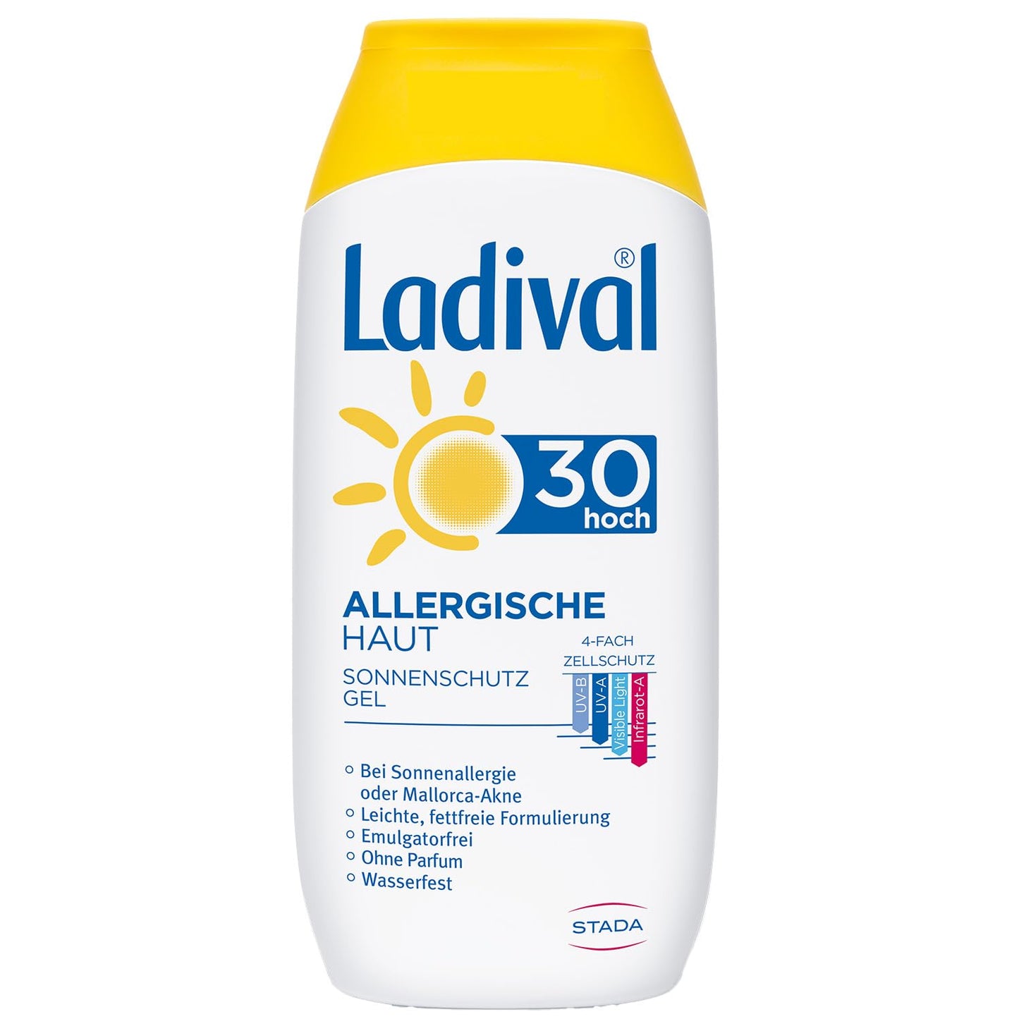 Ladival Allergic Skin Gel Sunscreen, SPF 30, 200 ml